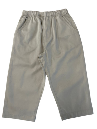 Boys Khaki Elastic Waist Pants