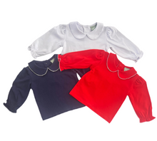 Load image into Gallery viewer, Long Sleeve Peter Pan with Stitching ( 3 Colors )