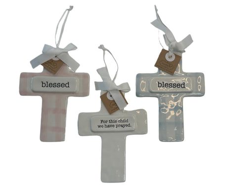 Ceramic keepsake cross