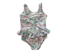 Load image into Gallery viewer, Flower Print Ruffle Swimsuit