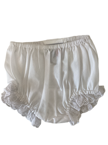 Baby Sen White Eyelet Boomers