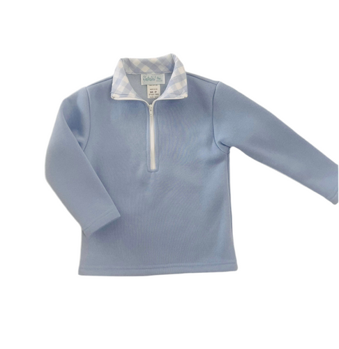 Funtasia Too’s Fleece Light Blue Half Zip Pullover Top/Jacket