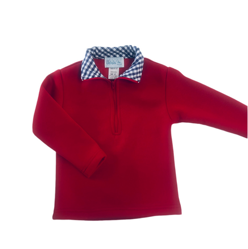 Funtasia Too’s Red Fleece Half Zip Pullover Top/Jacket