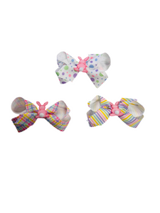 Mini Easter Bows with Bunny ( 3 Designs)