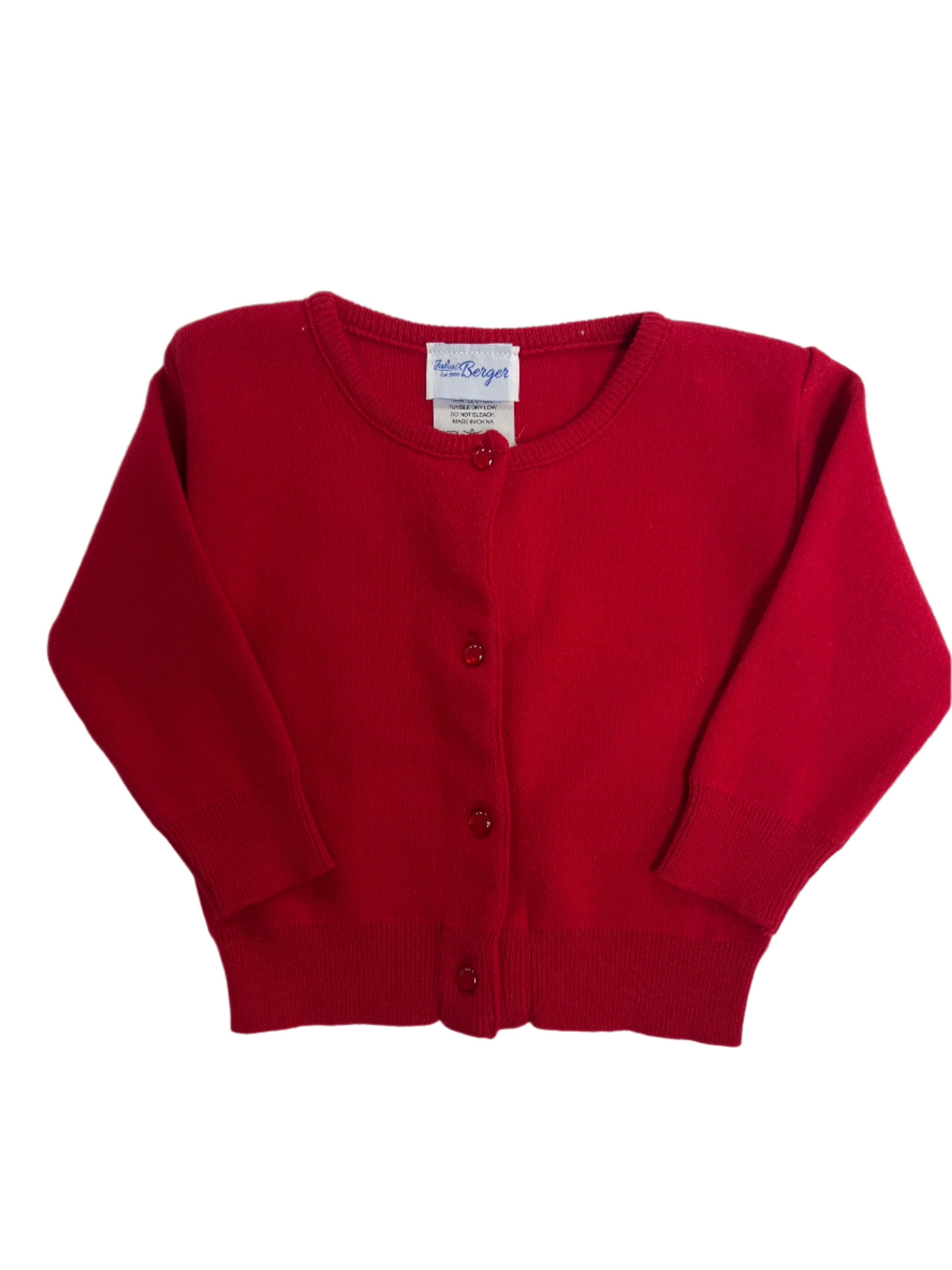 cash&barba CASH BABY 70 CARDIGAN レッド 1 cash & barba(キャッシュ & バルバ) Cash Baby 70 Cardigan IMBSW003