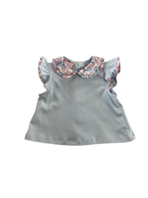 Load image into Gallery viewer, Girl’s Two Piece Floral Liberty Top &amp; Floral Bloomers Set