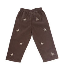 Load image into Gallery viewer, Brown Corduroy Pants-Moose Embroidery