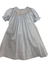 Load image into Gallery viewer, Blue Smocked Bishop with Bloomers