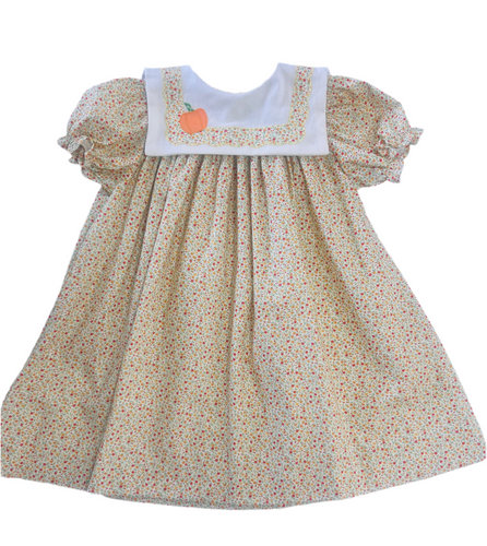 Funtasia Too’s Floral Float Dress-Pumpkin Collar