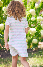 Load image into Gallery viewer, Printed T-Shirt Dress- Squiggle Striped