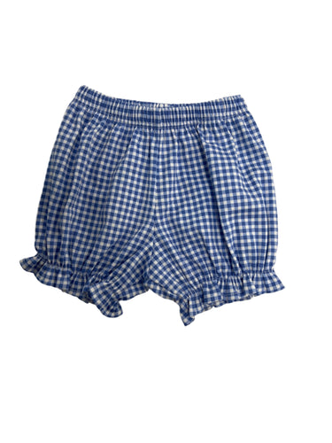 Blue Gingham Bloomer Short