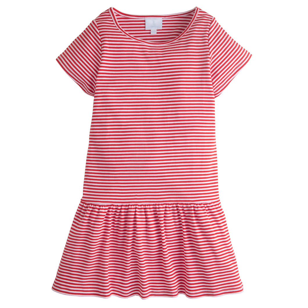 Dress T-Shirt Style Red/White Stripe