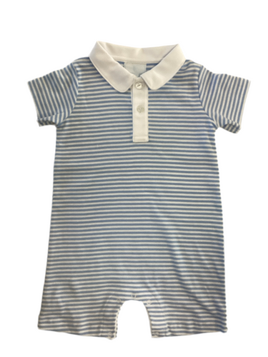 Carolina Blue Striped Romper