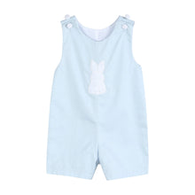 Load image into Gallery viewer, Blue Fuzzy Bunny Shortall