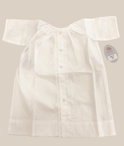 Baby Sen Christian Daygown with Bonnet- White