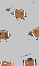 Load image into Gallery viewer, Footballs Playing Football 2-Way Zipper Footie