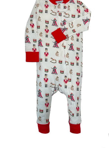 Nutcracker Butt Flap Romper