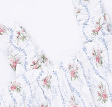 Load image into Gallery viewer, Angel Dear Heirloom Rose Stripe-Ruffly Strap Overall