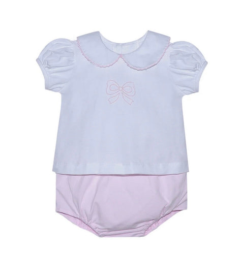 Baby Sen Bailey Bow Diaper Set