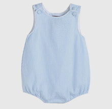Load image into Gallery viewer, Light Blue Classic Seersucker Bubble Romper