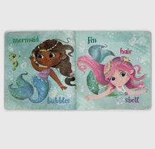 Load image into Gallery viewer, Mermaids First Words Tuffy Teether Book 0+ Months