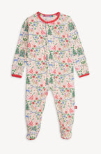 Load image into Gallery viewer, Sugar Plum Dreams Magnetic Footie Pajamas