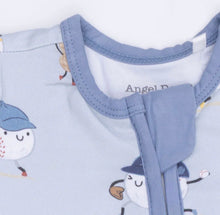 Load image into Gallery viewer, Angel Dear Baseballs Playing Baseball Convertible Pajama Romper