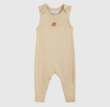 Load image into Gallery viewer, Light Brown Pumpkin Knit Romper