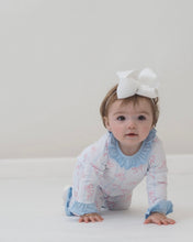 Load image into Gallery viewer, Bowtiful Girls Riley Romper with Ruffles