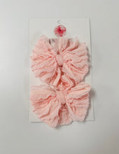 Load image into Gallery viewer, Ruffled Bow Clip Set