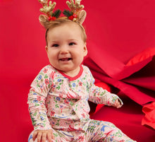 Load image into Gallery viewer, Sugar Plum Dreams Magnetic Footie Pajamas