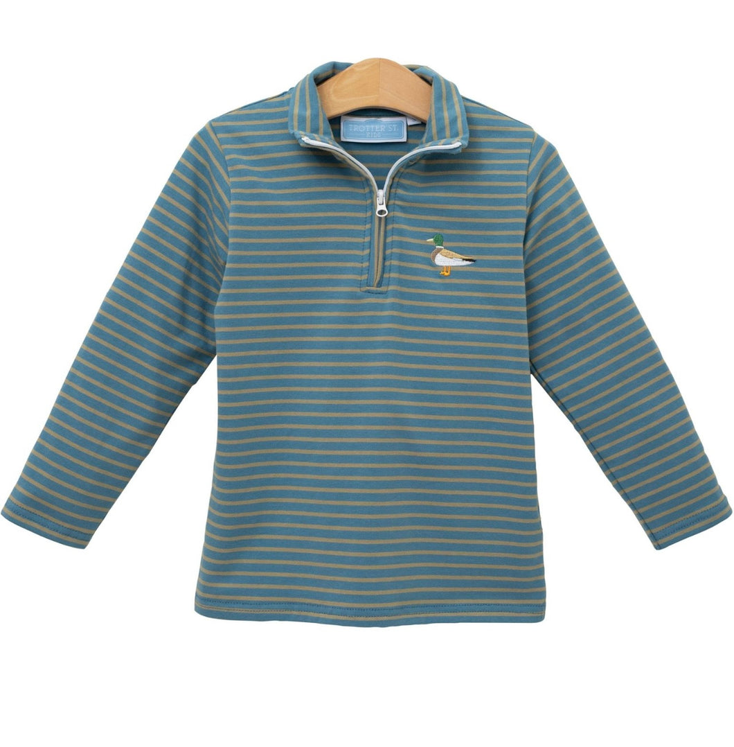 Mallard Embroidery 1/4 Zip Pullover