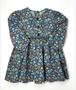 Multi Floral Corduroy Dress