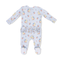 Load image into Gallery viewer, Angel Dear Country Stitch Floral-2 Way Ruffle Back Zipper Pajama Footie
