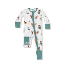 Load image into Gallery viewer, Winter Animal Sports 2-Way Zipper Romper