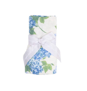 SWADDLE BLANKET - WATERCOLOR HYDRANGEAS - 47X47