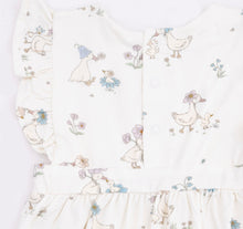 Load image into Gallery viewer, Angel Dear Flower Ducklings Ruffle Sleeve Sunsuit Bubble