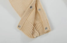 Load image into Gallery viewer, Light Brown Pumpkin Knit Romper