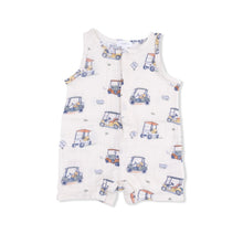 Load image into Gallery viewer, Angel Dear Zooming Golf Carts-Sleeveless Shortie Romper