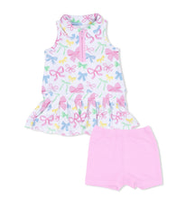 Load image into Gallery viewer, Angel Dear Sweet Bows-Polo Tennis Dress with Cartwheel Short