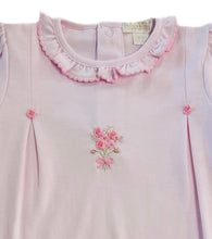 Load image into Gallery viewer, Premier Old English Roses Pink Hand Emb. Footie