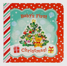 Load image into Gallery viewer, Baby’s First Christmas Book With Greeting Card