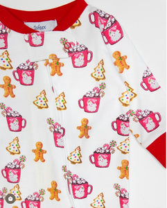 Hot Cocoa Butt Flap Romper