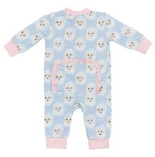 Load image into Gallery viewer, Girls Blue &amp; Pink Santa Baby Zippy Lounge