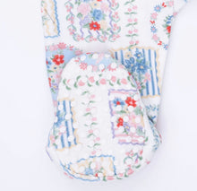 Load image into Gallery viewer, Angel Dear Juleps Floral Patchwork-2 Way Ruffle Back Zipper Pajama Footie