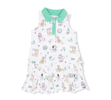 Load image into Gallery viewer, Angel Dear Country Club Dogs Pink-Polo Tennis Dress with Cartwheel Short