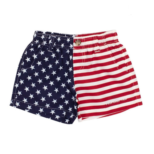 Boys Mallard Short Freedom Flag