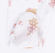 Load image into Gallery viewer, Angel Dear Teddy Bear Ballerina-Smocked Peter Pan Snap Footie