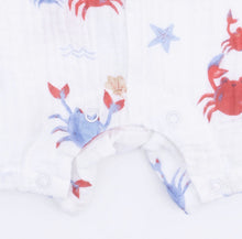Load image into Gallery viewer, Angel Dear Crayon Crabs-Sleeveless Shortie Romper