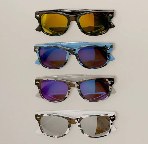 Boys Camo Pattern Sunglasses (4 Colors)